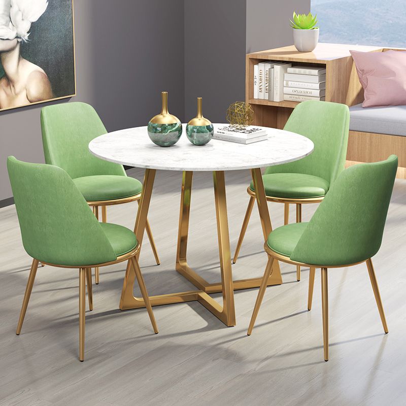 Scandinavian Style Fixed Dining¬†Room¬†Table¬†Set with 4 Legs Base Dining Furniture Clearhalo 'Dining Room Sets' 'Dining Tables & Seating' 'dining_room_set' 'furn' 'furn_dining_room_set' 'Furniture' 'furniture_dining_room_set' 'Kitchen & Dining Furniture' 'kitchen&dining_furn' 'kitchen' 1200x1200_8c2064c5-ed0c-4311-9dbf-361d0510a58f