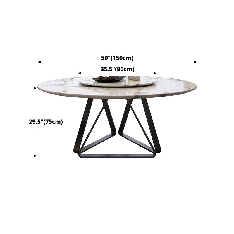 Marble Dining Table Traditional Luxury Round Dining Site Table with Turntable Clearhalo ' dining_table' 'Dining Tables & Seating' 'Dining Tables' 'furn' 'furn_dining_table' 'Furniture' 'furniture_dining_table' 'Kitchen & Dining Furniture' 'kitchen&dining_furn' 'kitchen' 'kitchen_dining_table' 1200x1200_8c222581-38b0-4c4a-84aa-d5c542a1824c