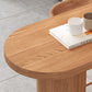 Mesa de comedor de madera Mesa de bar con pedestal doble contemporánea