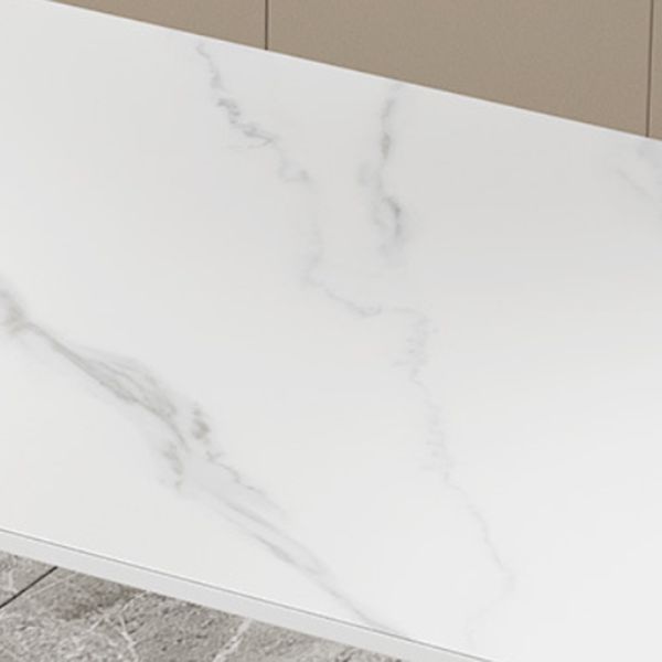 Modern 1/2/5/6/7 stukken Dinerset rechthoekige stenen eettafel voor eetkamer