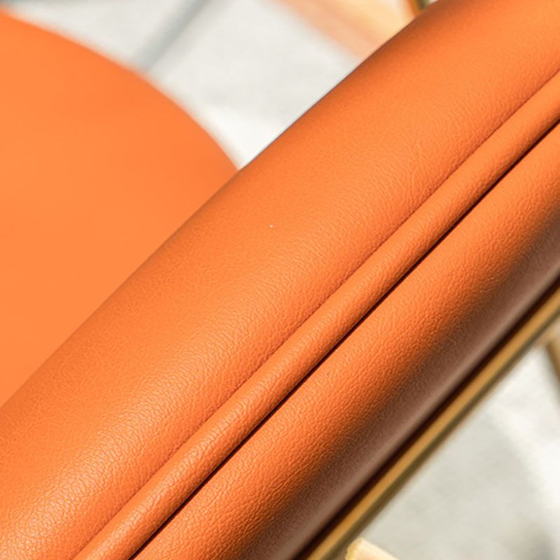 Scandinavian Arm PU Leather Dining Chairs Open Back Side Chair Clearhalo 'Dining Chairs' 'Dining Tables & Seating' 'dining_chair' 'furn' 'furn_dining_chair' 'Furniture' 'furniture_dining_chair' 'Kitchen & Dining Furniture' 1200x1200_8c24ee97-bb0b-480e-9acb-a801013e5df4