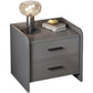Wooden Bedside Cabinet Modern Minimalist Bedside Table with Drawers