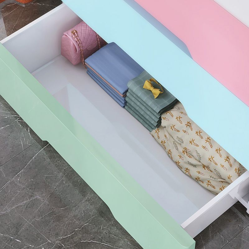 Armadio in plastica in stile moderno guardaroba per la casa con cassetti