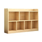 Closed Back Bookshelf Solid Wood Contemporary Style Natural Bookcase for Office Clearhalo 'Bookcases' 'Furniture' 'furniture_bookcases' 'kitchen' 'kitchen_bookcases' 'Living Room Furniture' 'Office Furniture' 1200x1200_8c2900c5-aa15-4b1c-ae7e-d0aa93f8dfcb