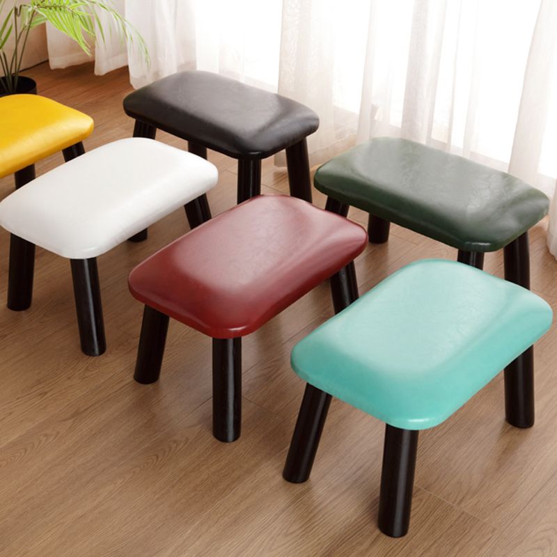 Faux Leather Ottoman Whole Colored Nailhead Trim Water Resistant Rectangle Pouf Ottoman Clearhalo 'furn' 'furn_ottomans_poufs' 'Furniture' 'Living Room Furniture' 'Ottomans & Poufs' 'ottomans_poufs' 1200x1200_8c2a38ff-782a-4db6-bad7-7165f805ba98