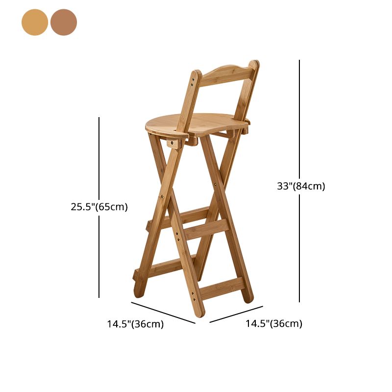 Modern Armless Foldable Counter Stool Wood Kitchen Bar Stool with Wooden Seat and Pedal Clearhalo 'Bar Furniture' 'Bar Stools' 'bar_stools' 'furn' 'furn_bar_stools' 'furniture_bar_stools' 'Kitchen & Dining Furniture' 'kitchen&dining_furn' 'kitchen' 'kitchen_furn' Furniture' 1200x1200_8c2b84f8-e95b-4447-bb68-b98f5433d90c