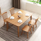 Rubberwood massief houten eettafel Moderne eettafel voor keuken