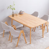Modern Rectangle Dining Table Solid Wood 4 Legs Dining Table for Home Use Clearhalo ' dining_table' 'Dining Tables & Seating' 'Dining Tables' 'furn' 'furn_dining_table' 'Furniture' 'furniture_dining_table' 'Kitchen & Dining Furniture' 'kitchen&dining_furn' 'kitchen' 'kitchen_dining_table' 1200x1200_8c2d9d06-3dfe-4c9a-b7e0-0b8008e1fb40