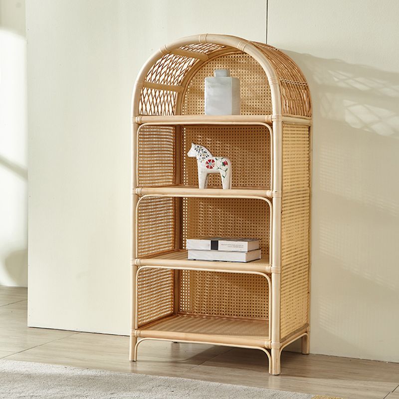 Contemporary Bamboo Bookcase Home Standard Bookshelf in Natural Clearhalo 'Bookcases' 'furn' 'furn_bookcases' 'Furniture' 'Office Furniture' 1200x1200_8c2e175a-9a5c-429e-963c-aca26cb2fed5