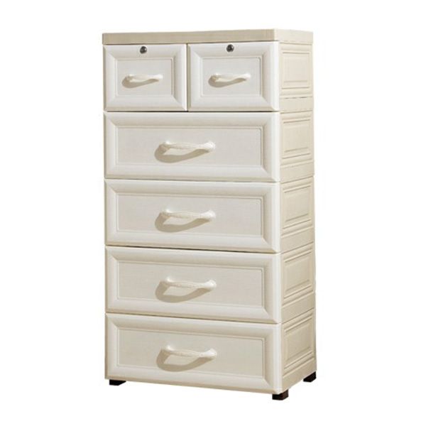 Armoire de garde-robe contemporaine avec tiroir en plastique armoire non conservateur