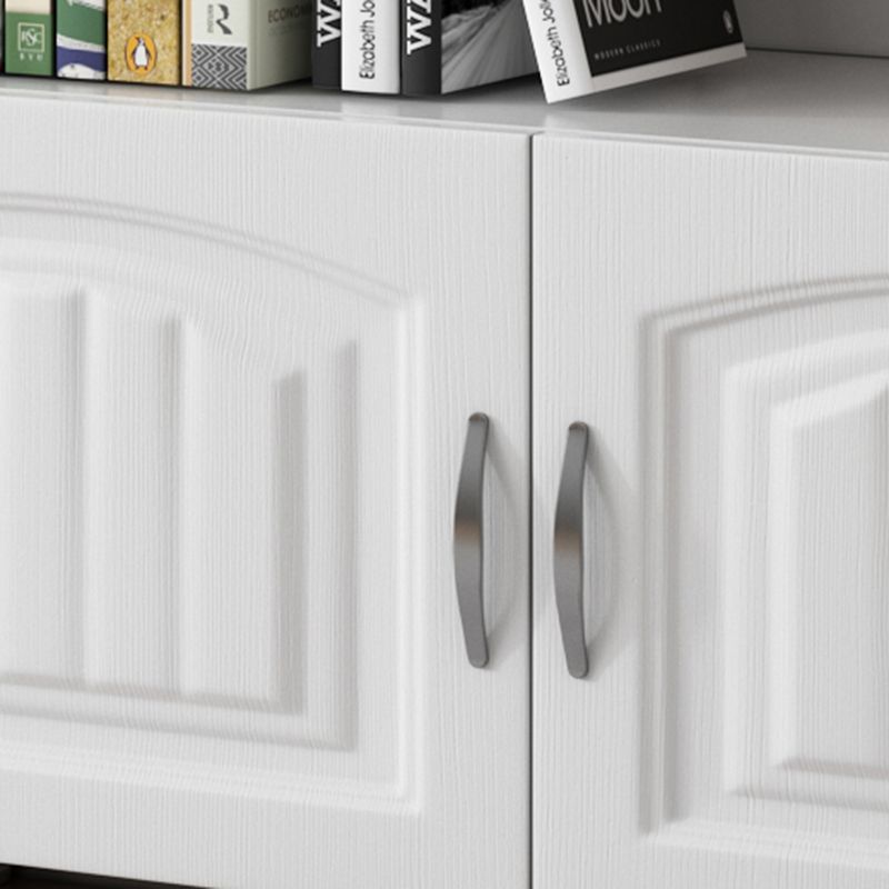 Modern Open Back Shelf Bookcase with Cabinets for Home Office Clearhalo 'Bookcases' 'furn' 'furn_bookcases' 'Furniture' 'Office Furniture' 1200x1200_8c2f90e4-eaae-417d-8f3e-93dcfb22d4c6