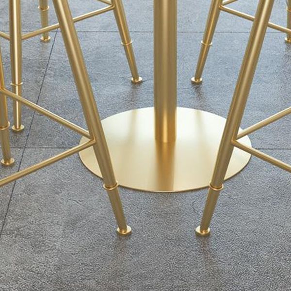 Glam Style Bar Table Set 1/2/3 Pieces Bar Table with Metal Stools Clearhalo 'Bar Furniture' 'furn' 'furn_home_bar_bar_sets' 'Furniture' 'Home Bars & Bar Sets' 'home_bar_bar_sets' 'Kitchen & Dining Furniture' 1200x1200_8c314cf9-6a9e-496e-b64f-74c32c626a6b