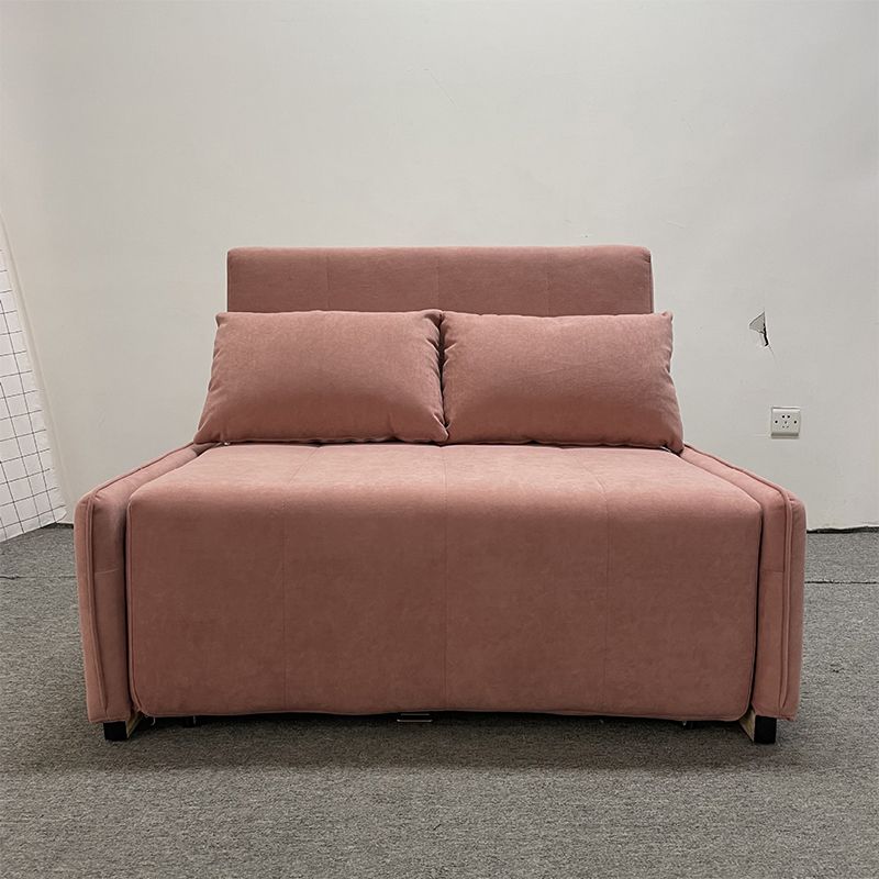 Almohada incluida cama softable de futón de sofá convertible con almacenamiento