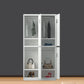 Metal Contemporary Indoor Cabinet Grey Hinged Door Storage Cabinet