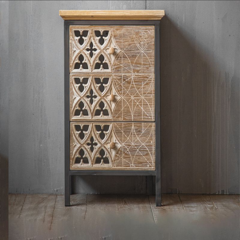 Industrial Rectangle Solid Wood With Doors Cabinet Distressed Wood Accent Cabinet Clearhalo 'Cabinets & Chests' 'cabinets_chests' 'furn' 'furn_cabinets_chests' 'Furniture' 'Living Room Furniture' 1200x1200_8c3416fc-b5a8-4064-98e9-361d78712f7f