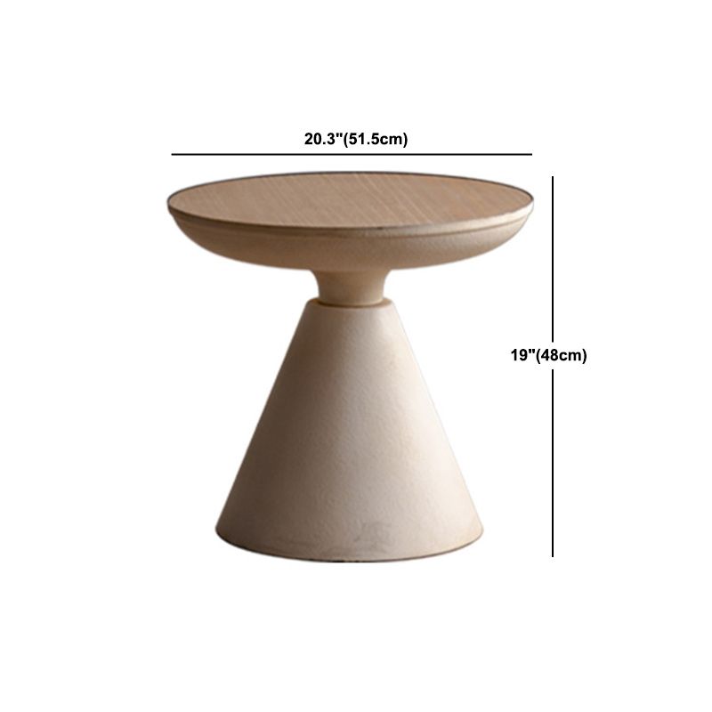 Tavolino da cocktail scandinavo a 4 gambe rotonda tavolino da caffè in legno per casa