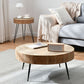 Iron 4 Legs Cocktail Table Scandinavian Round Wooden Coffee Table for Home Clearhalo 'Coffee & Accent Tables' 'Coffee Tables' 'coffee_tables' 'furn' 'furn_coffee_tables' 'Furniture' 'Living Room Furniture' 1200x1200_8c3577ab-47da-4831-a211-fcd8676bf825