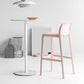 Industrial Stackable Indoor Bar Stool Plastic Armless Bar Height Stool