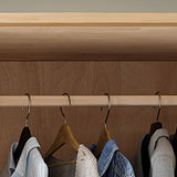 Freestanding Solid Wood Wardrobe Modern Wardrobe Armoire with 2 Doors and 1 Drawer Clearhalo 'Armoires & Wardrobes' 'armoires_wardrobes' 'Bedroom Furniture' 'furn' 'furn_armoires_wardrobes' 'Furniture' 1200x1200_8c376bc1-68c8-4fc6-8df6-78eed9141019