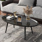 Modern Style Round/oval Wooden Table Metal 3/4 Legs Base Coffee Table