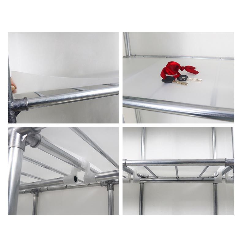 Blue Metal Double Door Modern Wardrobe 2 Doors Wardrobe Cabinet Clearhalo 'Armoires & Wardrobes' 'armoires_wardrobes' 'Bedroom Furniture' 'furn' 'furn_armoires_wardrobes' 'Furniture' 1200x1200_8c39e234-1c12-4be7-9f64-69b3abe0a73f