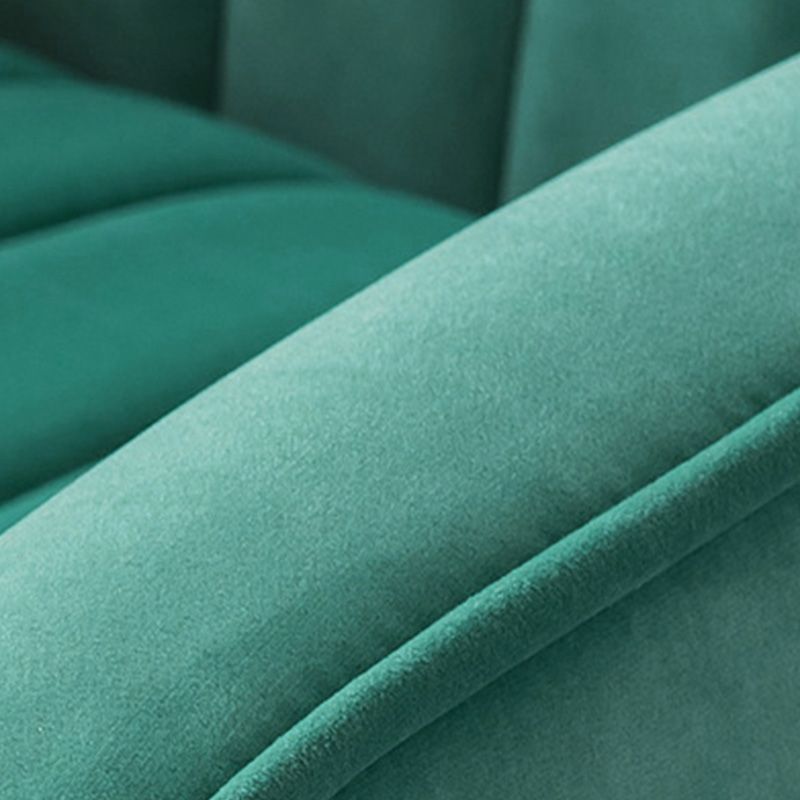 27.26 "L x 34.15" W x 40,94 "H Velvet Wingback -stoel, moderne hellende wapenstoel