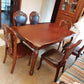 Rectangle Mid-Century Dining Table Brown Tone Fixed Table with Oakwood Solid Wood Clearhalo ' dining_table' 'Dining Tables & Seating' 'Dining Tables' 'furn' 'furn_dining_table' 'Furniture' 'furniture_dining_table' 'Kitchen & Dining Furniture' 'kitchen&dining_furn' 'kitchen' 'kitchen_dining_table' 1200x1200_8c4015a1-278b-43b8-bee8-b257e0c258c4
