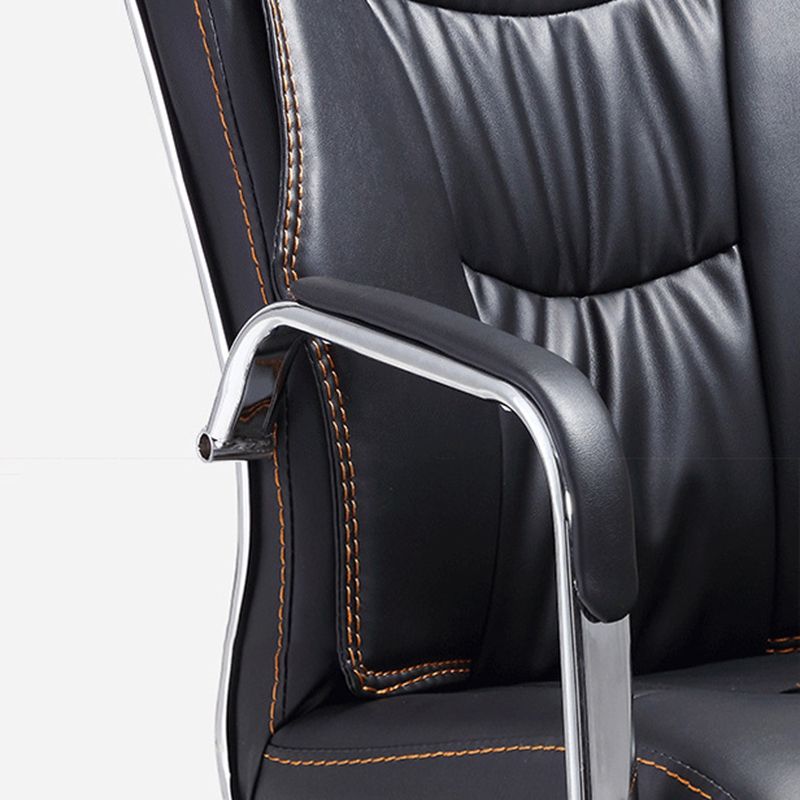 Faux Leather Task Chair Modern High Back Office Chair with Fixed Arms Clearhalo 'furn' 'furn_office_chair' 'Furniture' 'furniture_office_chair' 'Office Chairs' 'Office Furniture' 'office_chair' 1200x1200_8c402ac0-208d-4b1e-889e-0cf15206c4f4