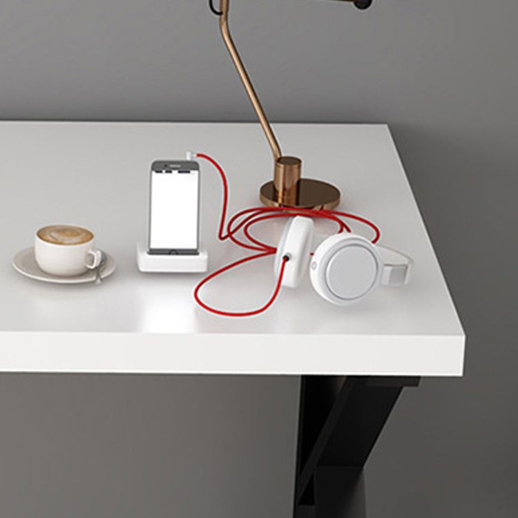 Vast hout rechthoekig schrijfbureau 29,53-inch h-kantoor bureau