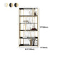 11.81"W 78.74"H Bookshelf Glam Style Open Back Bookcase for Study Room Home Office Clearhalo 'Bookcases' 'furn' 'furn_bookcases' 'Furniture' 'furniture_bookcases' 'kitchen' 'kitchen_bookcases' 'Living Room Furniture' 'Office Furniture' 1200x1200_8c44331a-a738-45ee-8aff-0e43f8b185df