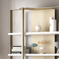 Glam Open Back Shelf Bookcase Metal Book Shelf for Study Room Clearhalo 'Bookcases' 'furn' 'furn_bookcases' 'Furniture' 'Office Furniture' 1200x1200_8c45147e-e12a-457d-ba08-b1ec75c782df