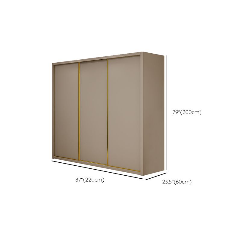 Contemporary Wardrobe Armoire Engineered Wood Wardrobe Cabinet
