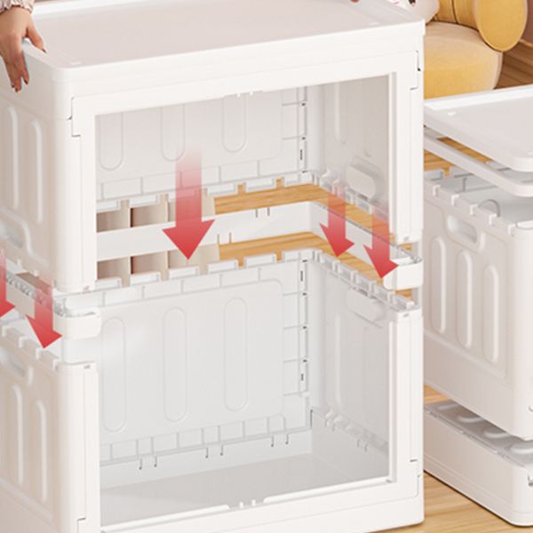 Armadio di stoccaggio in plastica con armadio a cerniera contemporanea a canna
