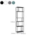 Moderne stijl Open Back boekenplank Verticale metalen boekenkast met planken
