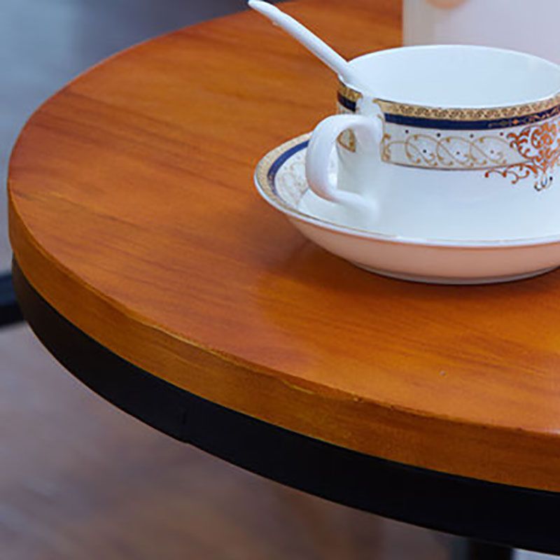 Industrial Black Iron Bar Table Wood Top Indoor 41.3"H Bistro Table with Pedestal Clearhalo 'Bar Furniture' 'Bar Tables' 'bar_tables' 'furn' 'furn_bar_tables' 'Furniture' 'furniture_bar_tables' 'Kitchen & Dining Furniture' 'kitchen&dining_furn' 'kitchen' 1200x1200_8c47a6a0-def6-44a5-8749-f57067217e67