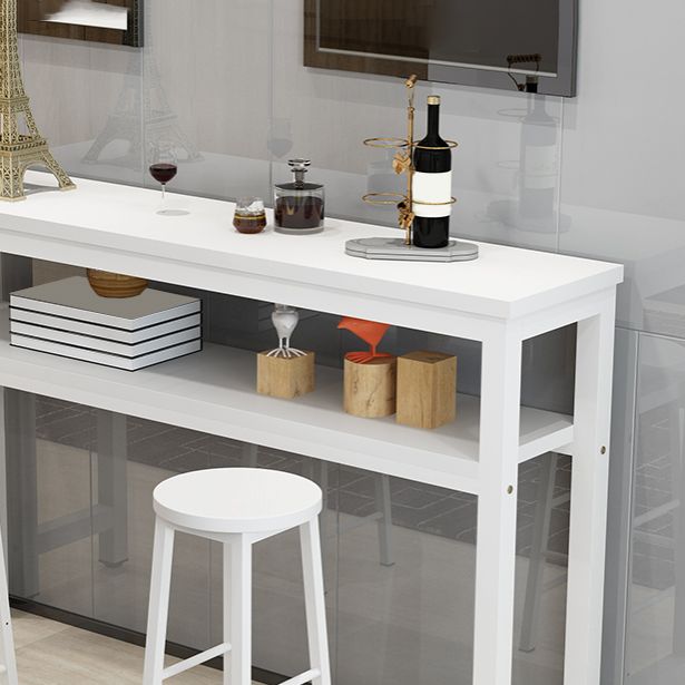 Contemporary Style Wood Rectangle Pub Bar Table for Living Room Clearhalo 'Bar Furniture' 'Bar Tables' 'bar_tables' 'furn' 'furn_bar_tables' 'Furniture' 'Kitchen & Dining Furniture' 1200x1200_8c483e02-44bd-453a-8b54-e81db4d640f3