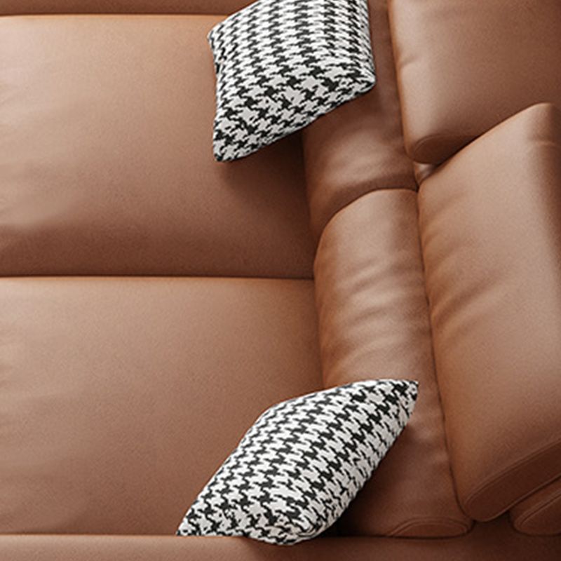 Contemporary L-Shape Sectional Cushion Back Adjustable Sectional