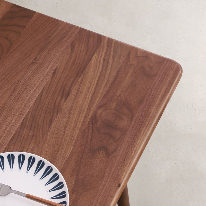 Contemporary Solid Wood Top Dining Room Furniture with Wooden 4 Legs Table Dinette Set Clearhalo 'Dining Room Sets' 'Dining Tables & Seating' 'dining_room_set' 'furn' 'furn_dining_room_set' 'Furniture' 'furniture_dining_room_set' 'Kitchen & Dining Furniture' 'kitchen&dining_furn' 'kitchen' 1200x1200_8c4b7943-3fc2-4e9e-b8ae-eb6ef145d0f1