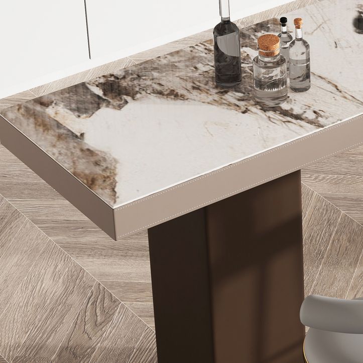 Tavolo da pranzo moderno bar rettangolo di pietra tavolo da bar per soggiorno