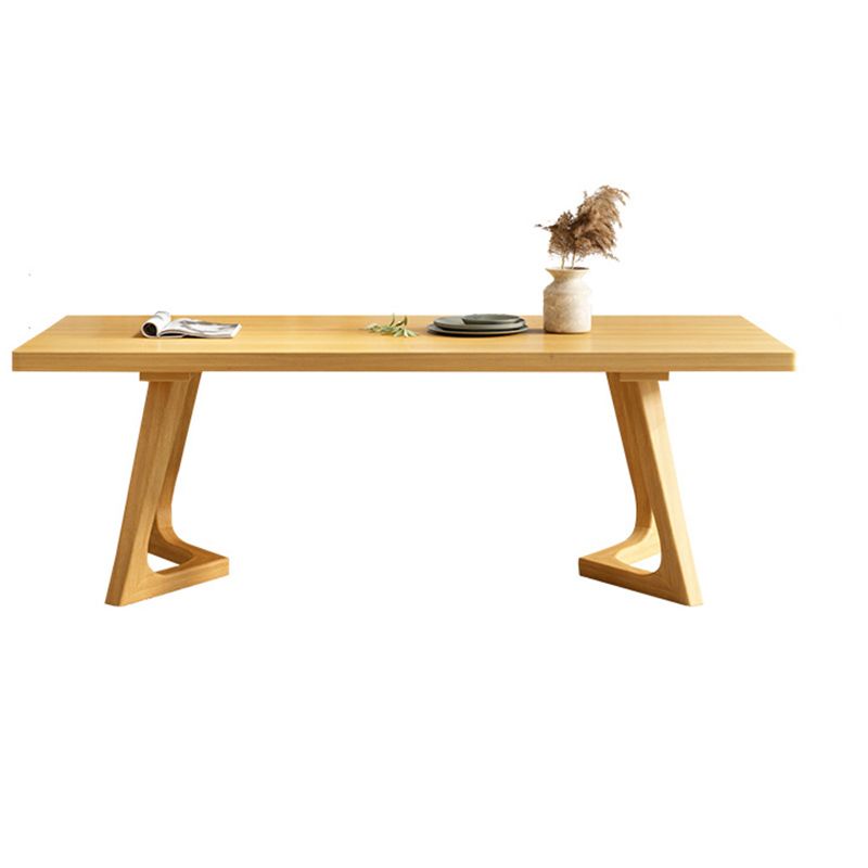 Modern Solid Wood Furniture 1/2/5/7 Pcs Standard Height Dining Room Table Set in Natural Clearhalo 'Dining Room Sets' 'Dining Tables & Seating' 'dining_room_set' 'furn' 'furn_dining_room_set' 'Furniture' 'Kitchen & Dining Furniture' 1200x1200_8c4da72b-cb8c-4ffe-9b7c-8a3af5f56adf