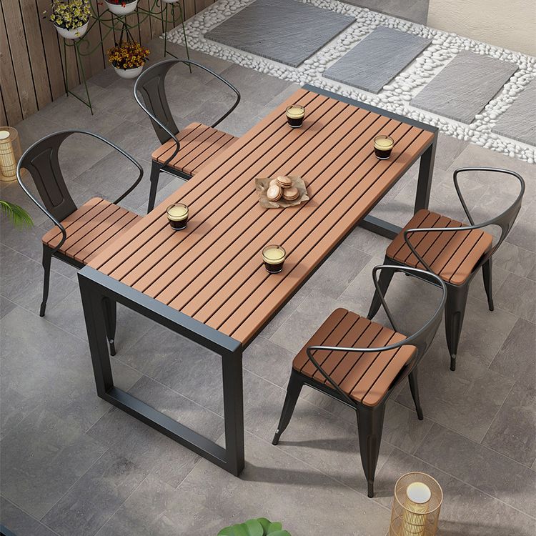 Modern Reclaimed Wood Dining Table Set 1/5 Pieces Dining Set for Home Use