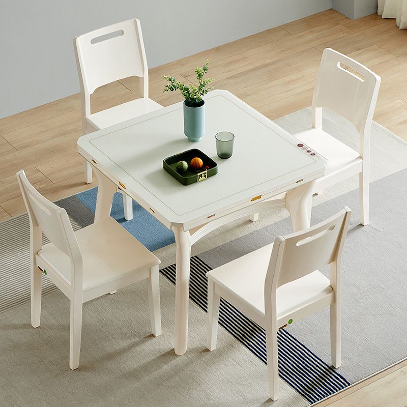 Mesa de comedor de cocina contemporánea, mesa de comedor extensible de 4 patas