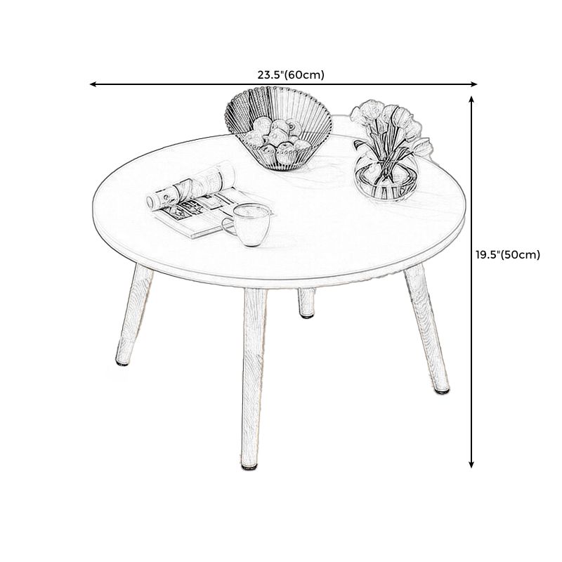 Modern Style Wood Color Solid Wood Base White/wood Color Density Board Top Coffee Table Clearhalo 'Coffee & Accent Tables' 'Coffee Tables' 'coffee_tables' 'furn' 'furn_coffee_tables' 'Furniture' 'furniture_coffee_tables' 'Living Room Furniture' 1200x1200_8c5041c9-80ce-4b67-bb82-23895ccaf7c6