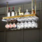 Glam Style Hanging Wine Rack Metal Wine Bottle & Glass Rack for Bar Clearhalo 'furn' 'furn_wine_racks' 'Furniture' 'Kitchen & Dining Furniture' 'Wine Racks' 'wine_racks' 1200x1200_8c513e6d-5350-4164-918a-7b1213483ccd