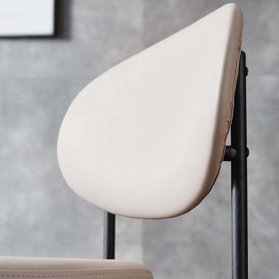 Industriële armloze eetkamerstoelen Open achterstoel