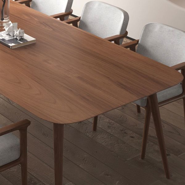 Rectangle Pine Solid Wood Table in Brown Modern Dining Table with 4 Legs for Restaurant Clearhalo ' dining_table' 'Dining Tables & Seating' 'Dining Tables' 'furn' 'furn_dining_table' 'Furniture' 'furniture_dining_table' 'Kitchen & Dining Furniture' 'kitchen&dining_furn' 'kitchen' 'kitchen_dining_table' 1200x1200_8c5333d3-67a2-49f1-8c90-5f73b832d2df