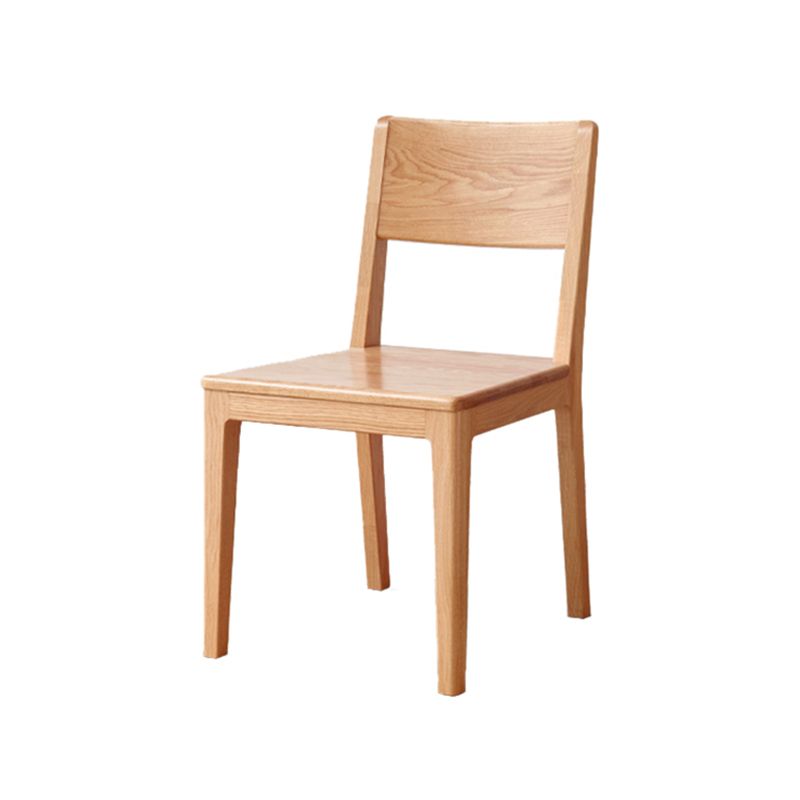 Nordic Armless Backrest Wood Chair with Wooden Legs for Dining Room Clearhalo 'Dining Chairs' 'Dining Tables & Seating' 'dining_chair' 'furn' 'furn_dining_chair' 'Furniture' 'Kitchen & Dining Furniture' 1200x1200_8c5593e6-37c5-4808-91d4-175a9e8fbcb1