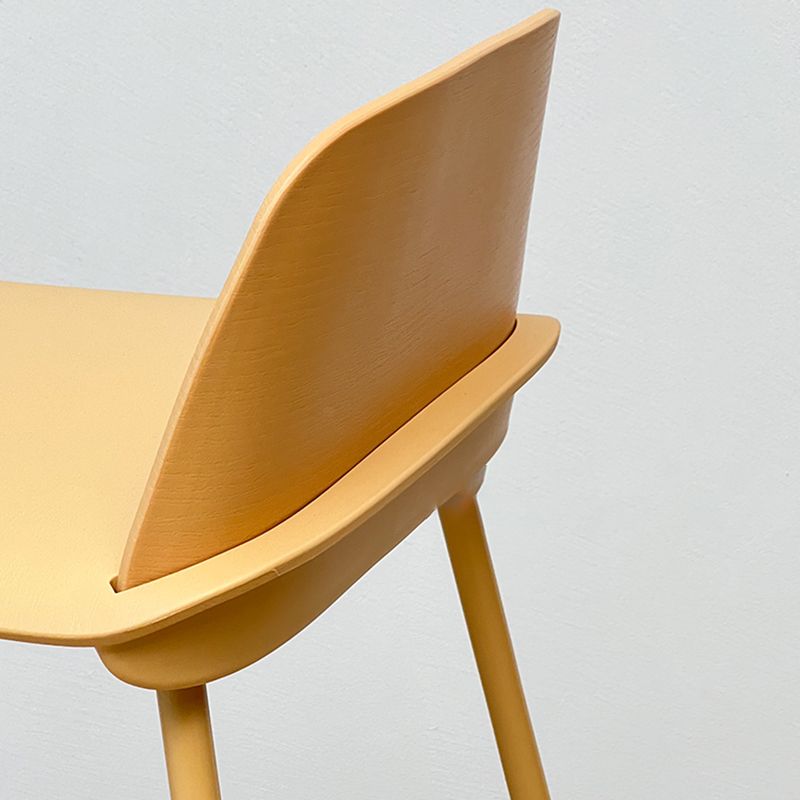 Scandinavia Style Bar-stool Iron Legs with Footrest PP Rectangle Seat for Kitchen Bar Clearhalo 'Bar Furniture' 'Bar Stools' 'bar_stools' 'furn' 'furn_bar_stools' 'furniture_bar_stools' 'Kitchen & Dining Furniture' 'kitchen&dining_furn' 'kitchen' 'kitchen_furn' Furniture' 1200x1200_8c5608bc-f75f-4e78-a8cb-096a07bfddb6