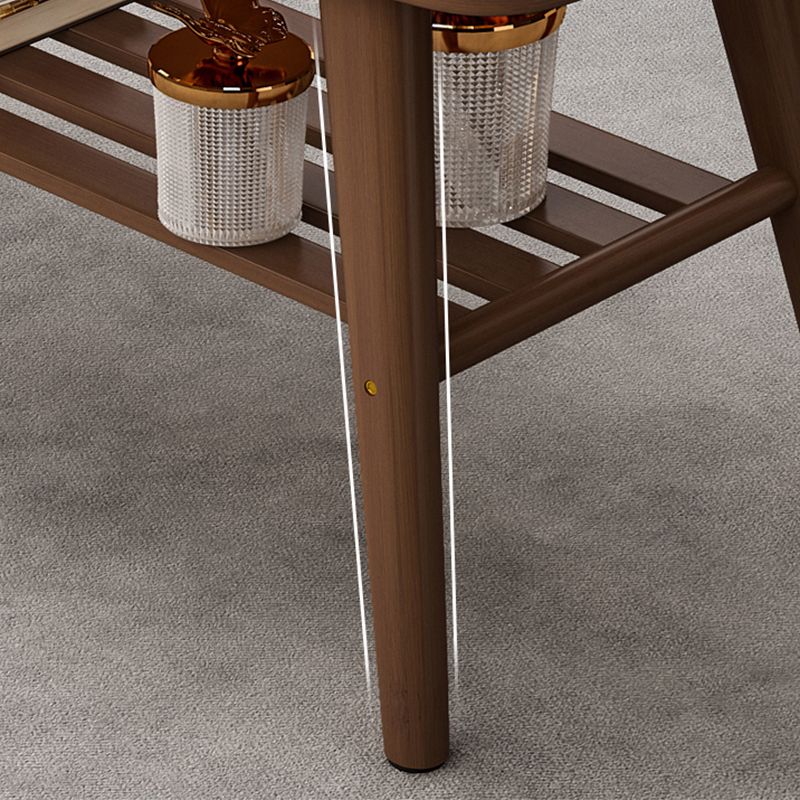 4 Legs Coffee Table Single Modern Oval Cocktail Table with Shelf Clearhalo 'Coffee & Accent Tables' 'Coffee Tables' 'coffee_tables' 'furn' 'furn_coffee_tables' 'Furniture' 'Living Room Furniture' 1200x1200_8c56db36-7c24-4623-a3f5-442066b1c77a