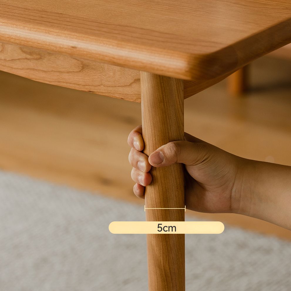 Modern Rectangular Solid Wood Tabletop Dining Table with 4 Legs Clearhalo 'Dining Tables & Seating' 'Dining Tables' 'dining_table' 'furn' 'furn_dining_table' 'Furniture' 'Kitchen & Dining Furniture' 1200x1200_8c57bd37-6dc5-4b79-b12b-666064e2dcc3